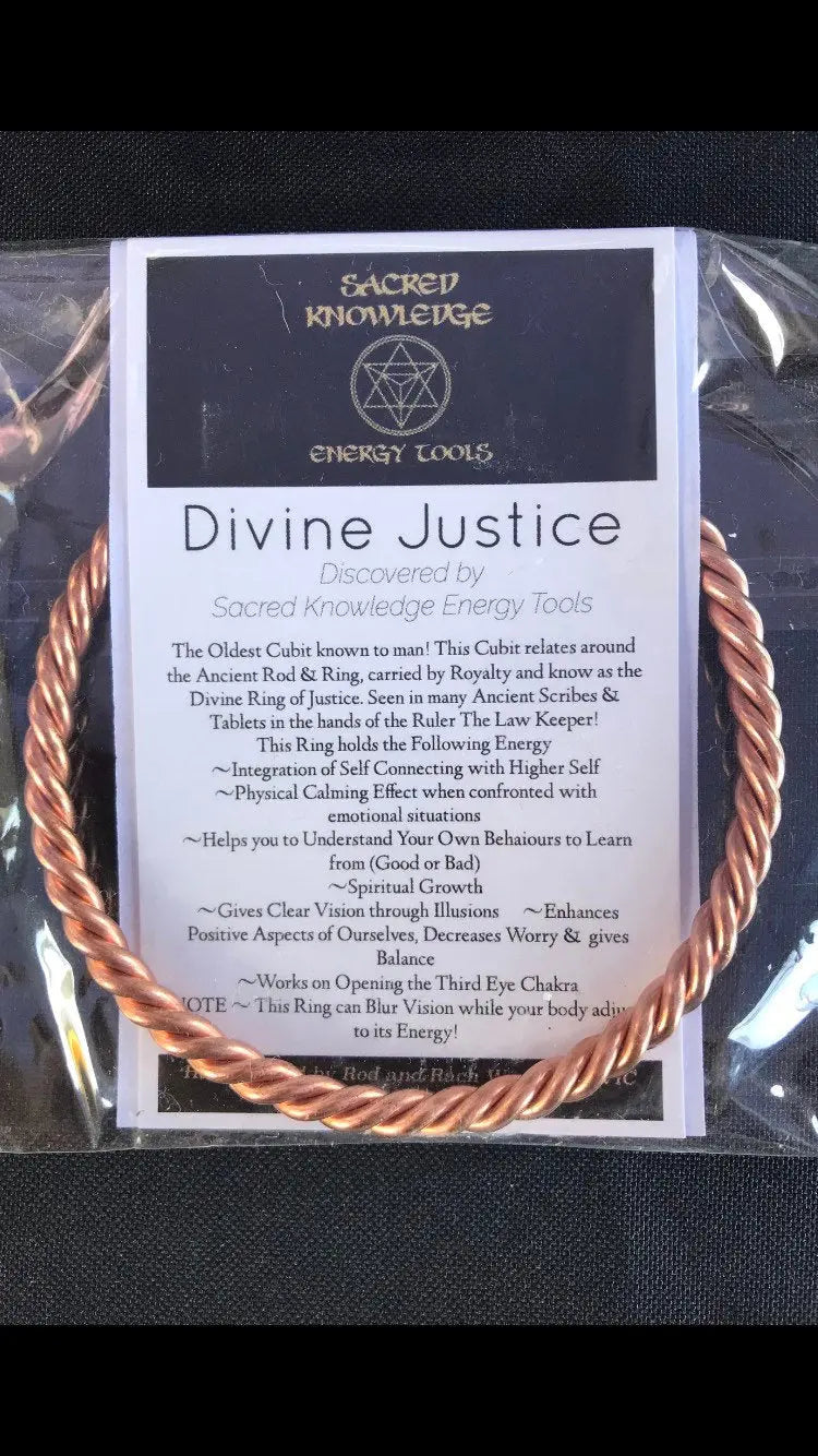 Divine Justice copper bangle