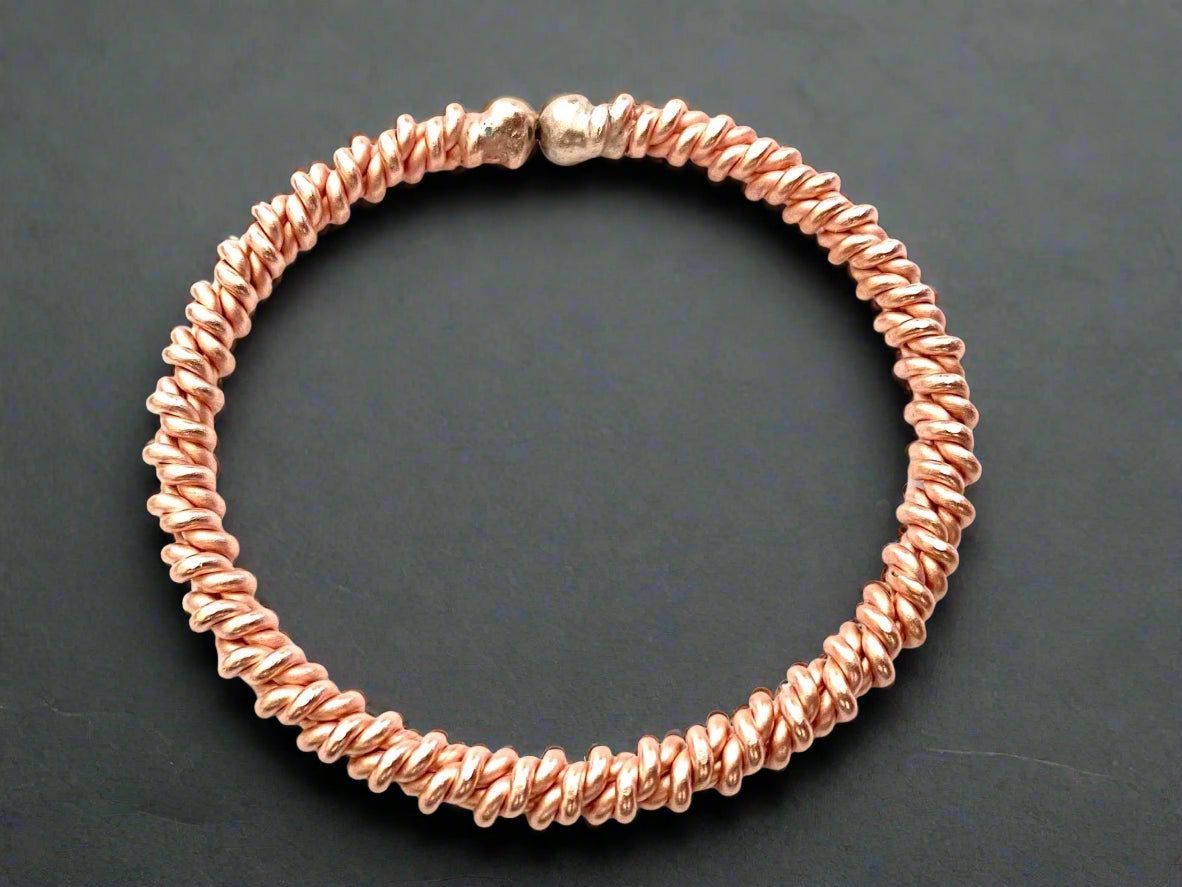 Double Twist Sacred Cubit Bracelet