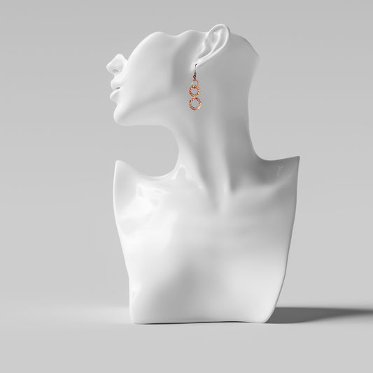 Infinity Copper healing earrings