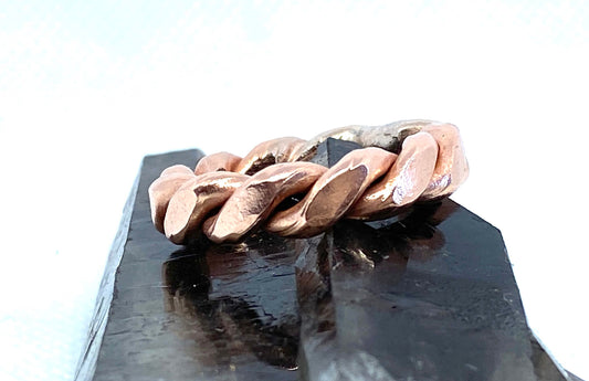 BTS Royal Cubit Copper Finger Ring - Tensor Ring EMF protection