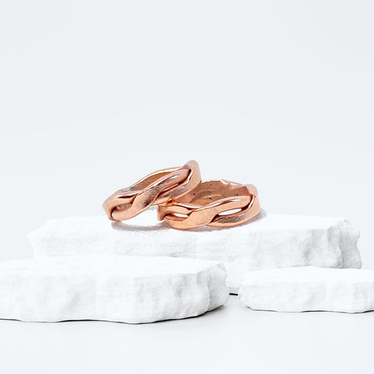 copper healing emf tensor ring