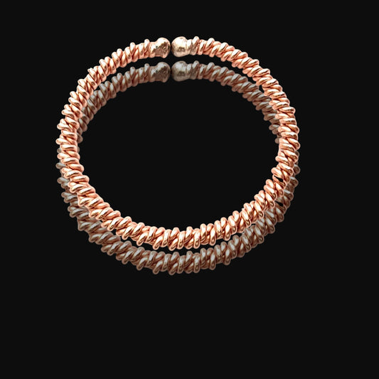 Double Twist Sacred Cubit Bracelet