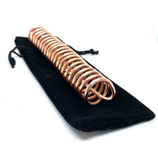 Acu-Vac Coil powerful energy tool on black velvet bag