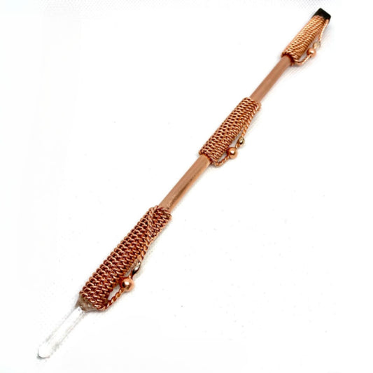 Triple Acuvac healing wand - copper wand