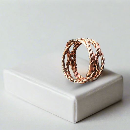 tensor ring on stand copper ring
