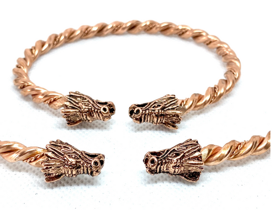 Dragon Neck and Arm Torc Set, Tensor Rings,