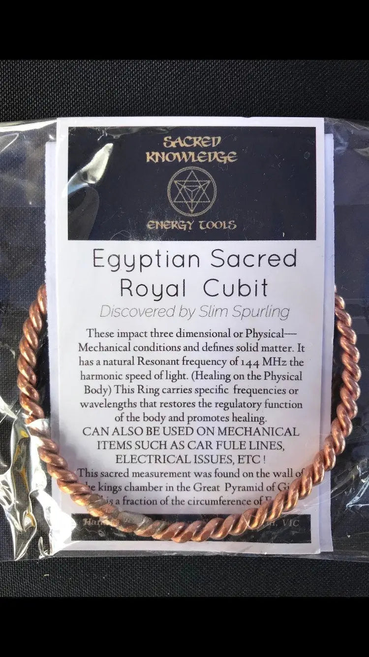 Egyptian Sacred royal cubit copper bangle