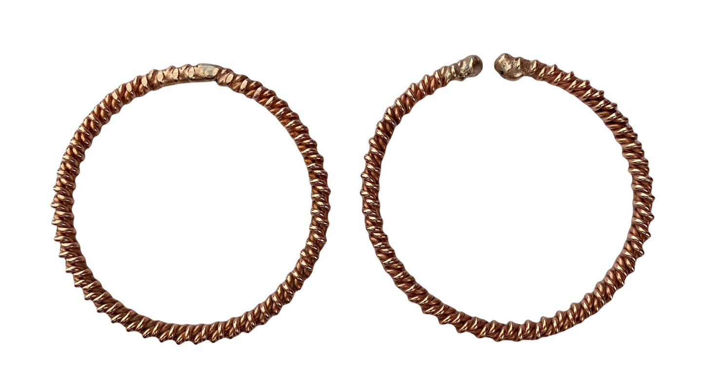 Double Twist Sacred Cubit Bracelet