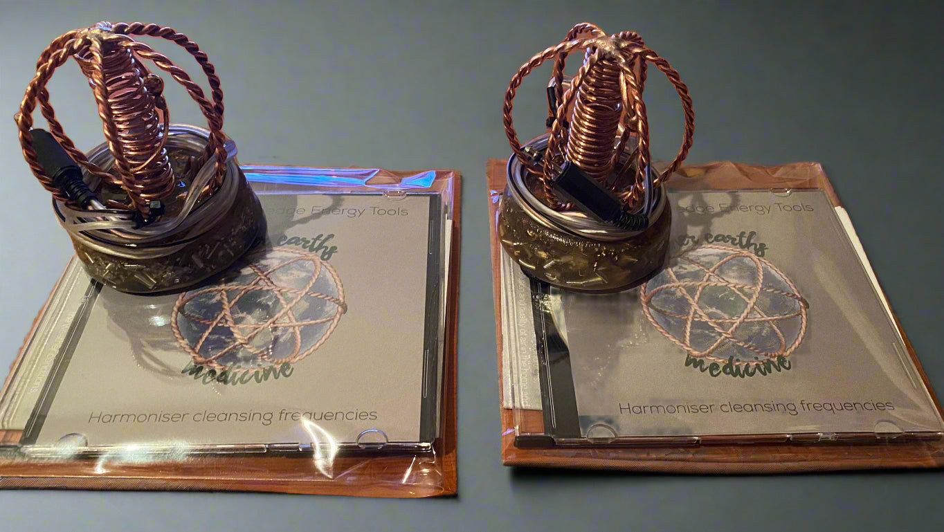 Environmental Harmoniser - tensor rings - reiki tool - meditation tool - emf protection - crystal grid - unique gift - radionics
