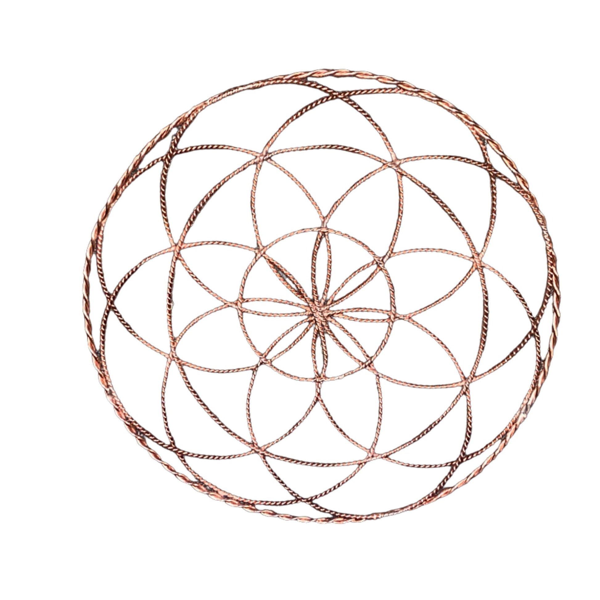 Tensor Ring flower chakra reiki charging plate