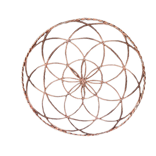 Tensor Ring flower chakra reiki charging plate