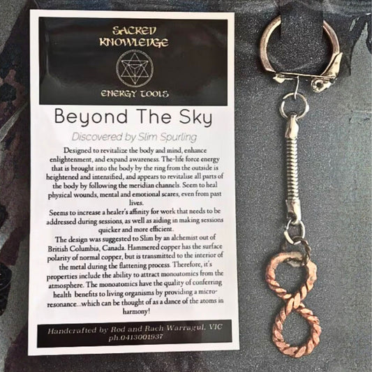 Beyond The Sky Infinity Key Ring - Unique gift sacred geometry