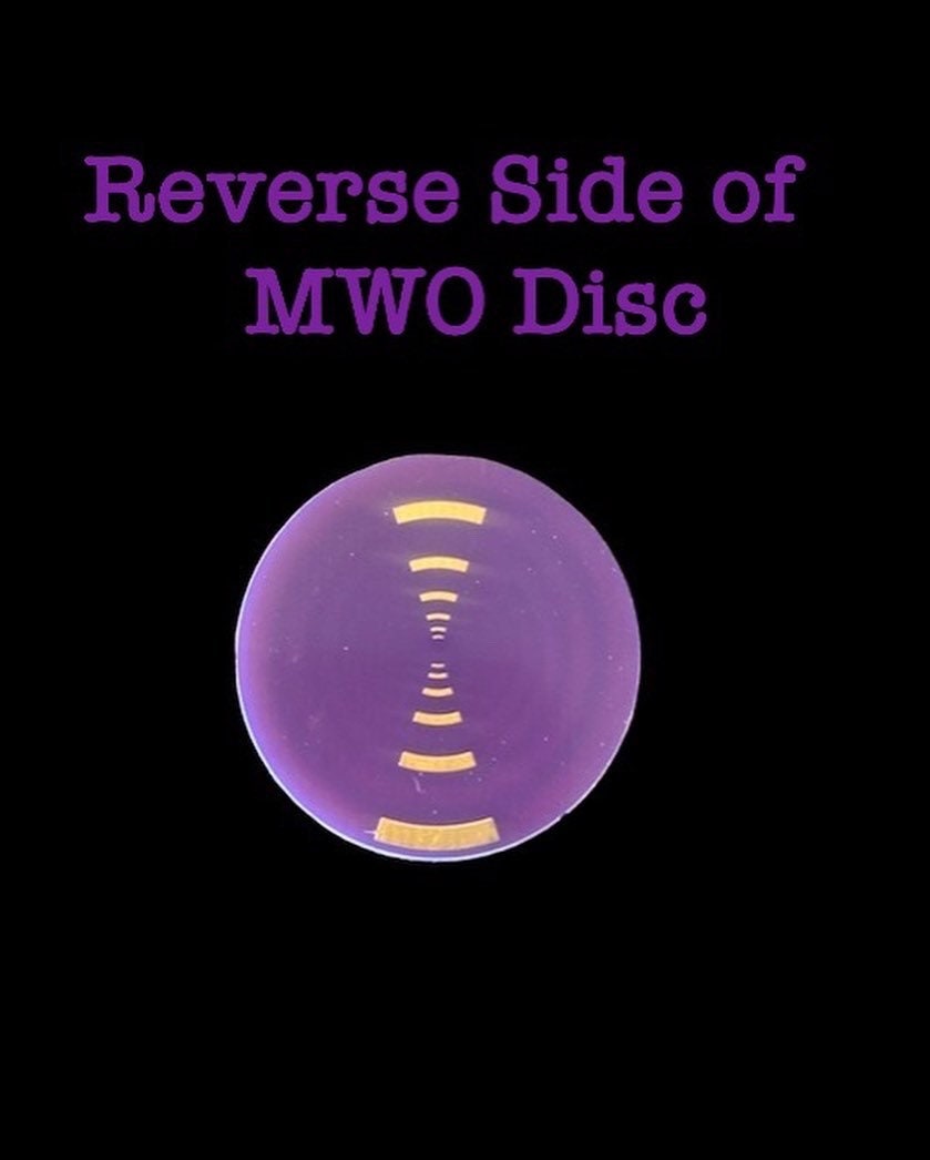 reverse side of disc