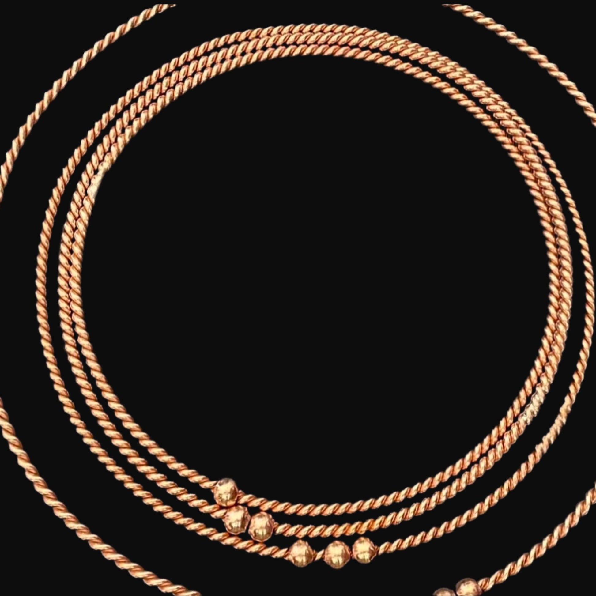 4 pack copper healing tensor rings