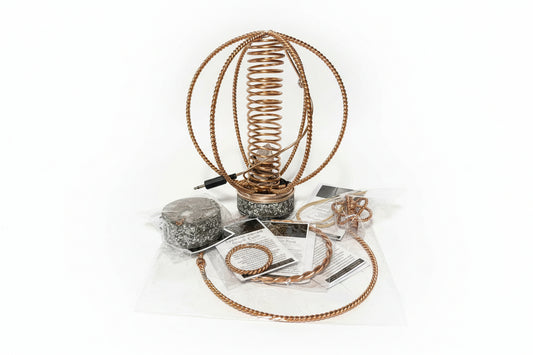 copper healing emf tools on a desk 